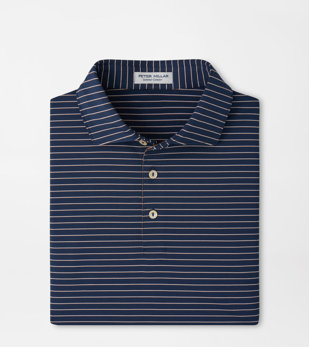 Oaks Performance Jersey Polo - Sean Self Collar - Navy