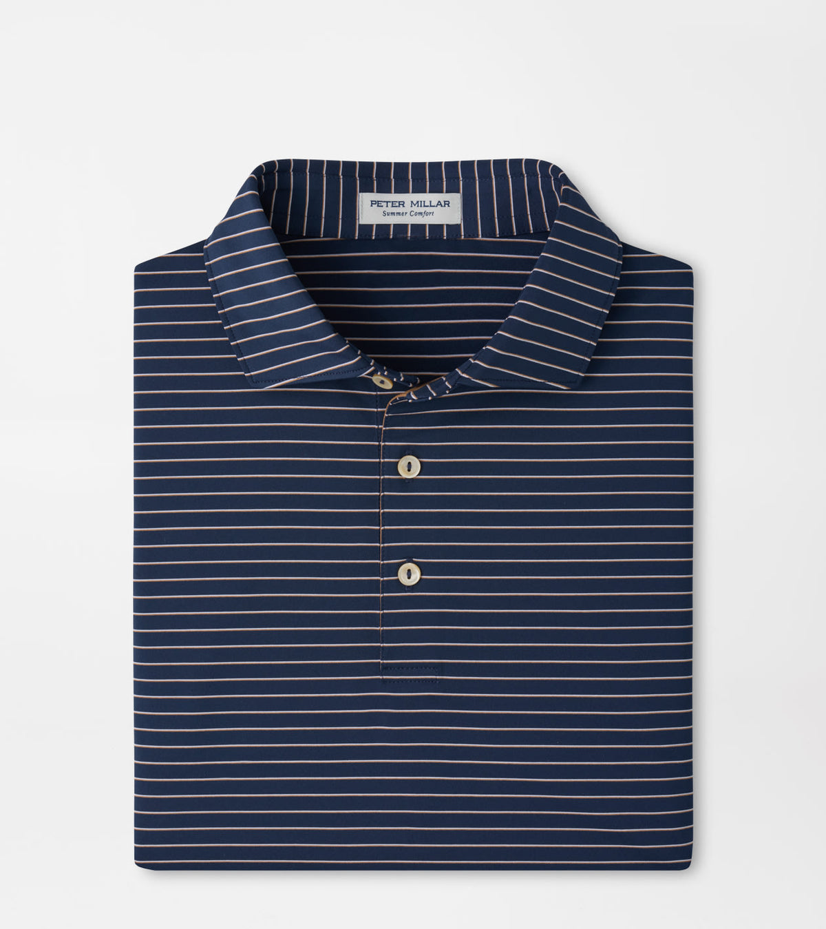 Oaks Performance Jersey Polo - Sean Self Collar - Navy
