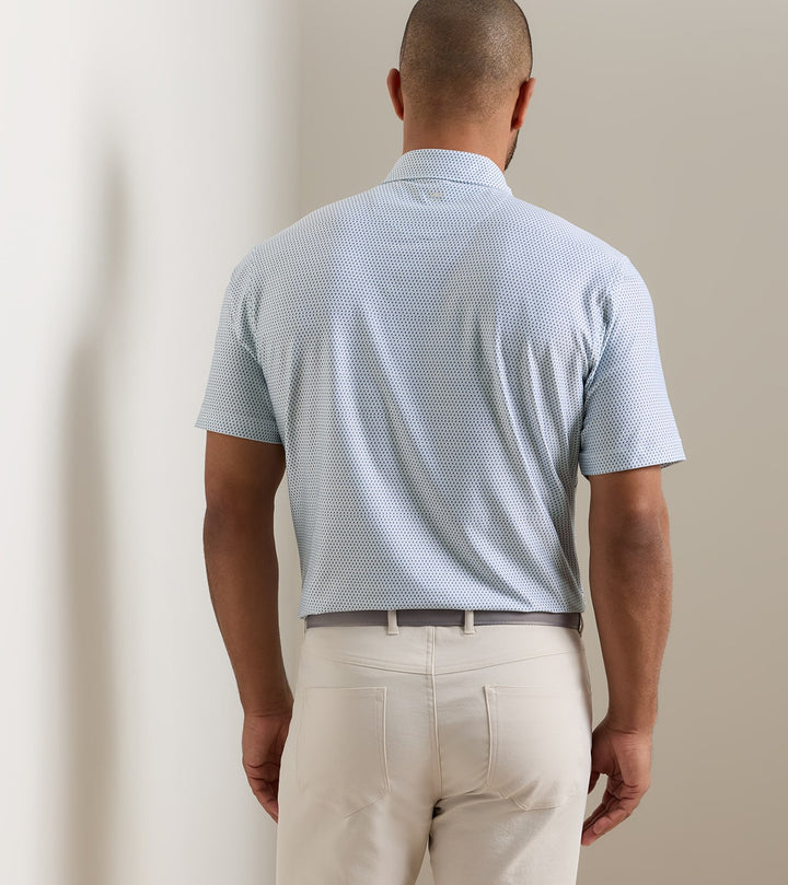 Hummingbird Performance Jersey Polo - Sean Self Collar - White