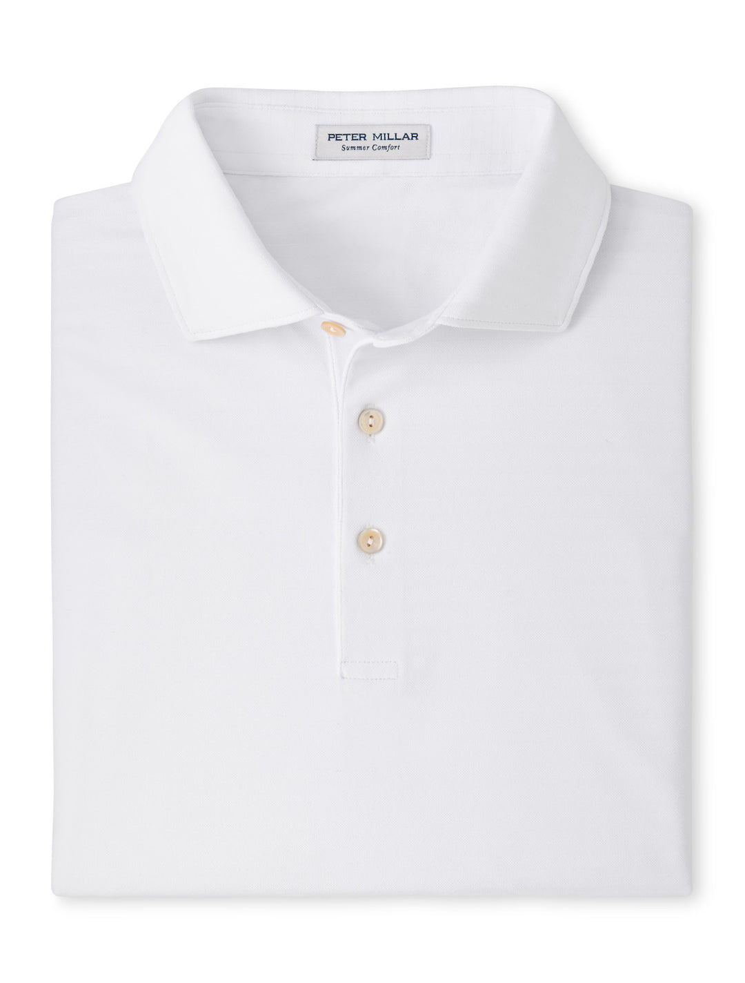 Clark Performance Jersey Polo - Sean Self Collar - White