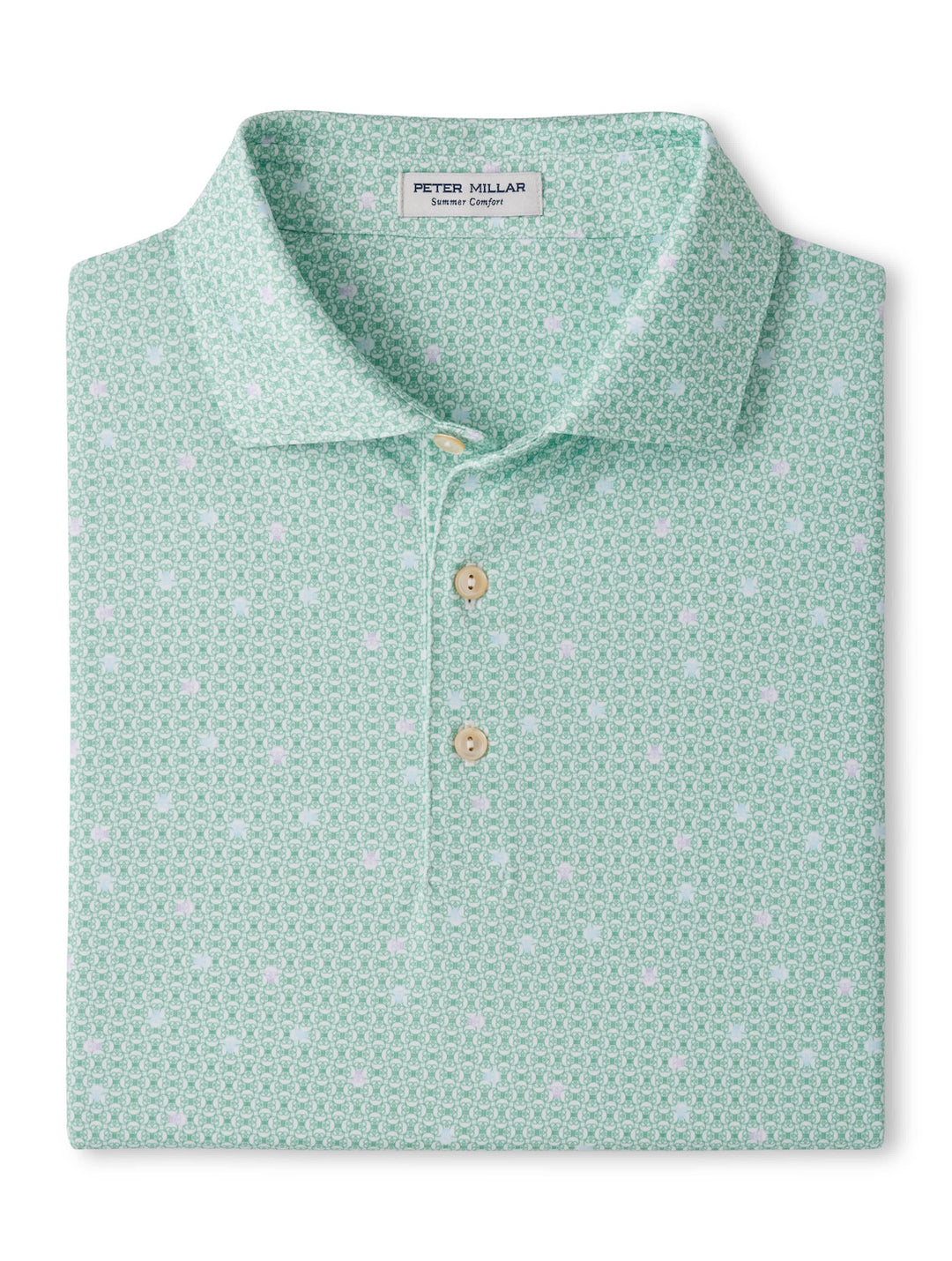 Skull It Performance Jersey Polo - Sean Self Collar - White