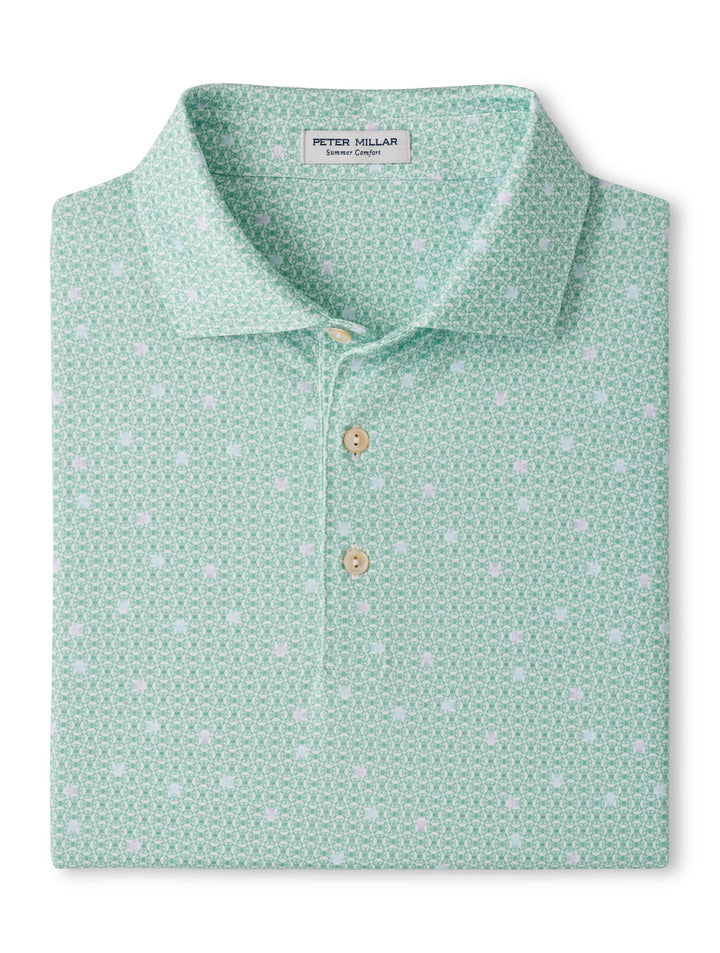 Skull It Performance Jersey Polo - Sean Self Collar - White