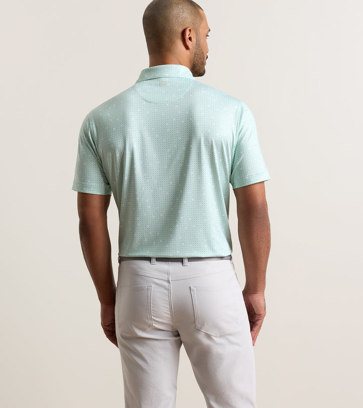 Skull It Performance Jersey Polo - Sean Self Collar - White