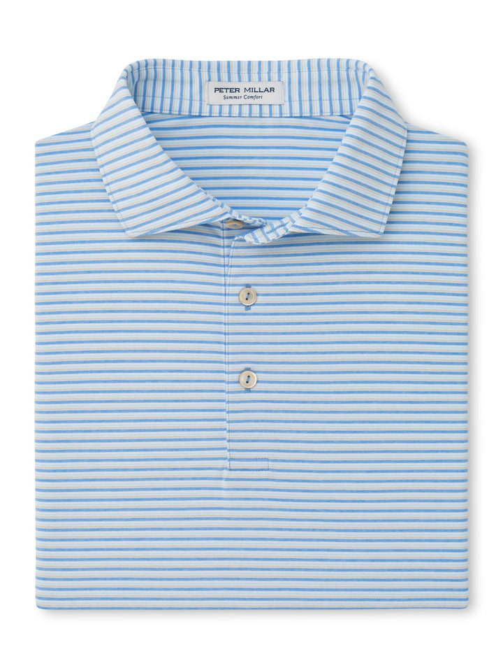 Brooks Performance Jersey Polo - Sean Self Collar - Estate Blue