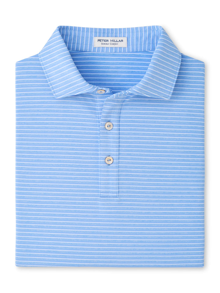 Merion Performance Jersey Polo - Sean Self Collar - Estate Blue