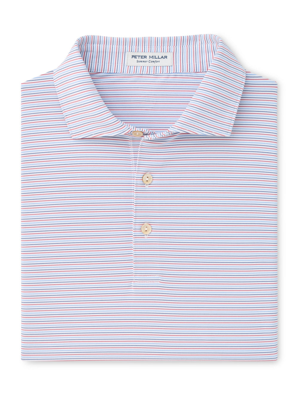 Pierce Performance Jersey Polo - Sean Self Collar - White