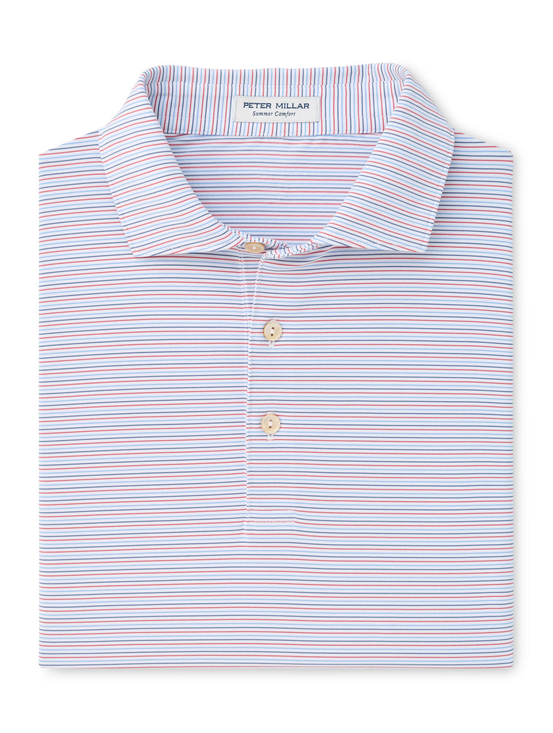 Pierce Performance Jersey Polo - Sean Self Collar - White