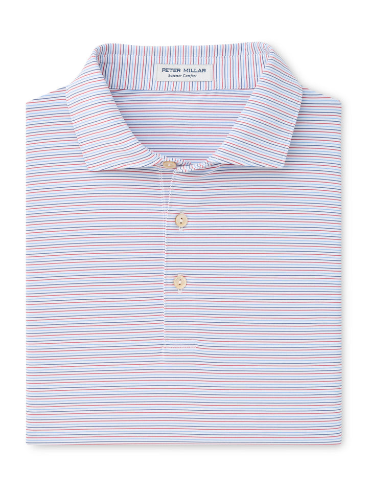 Pierce Performance Jersey Polo - Sean Self Collar - White