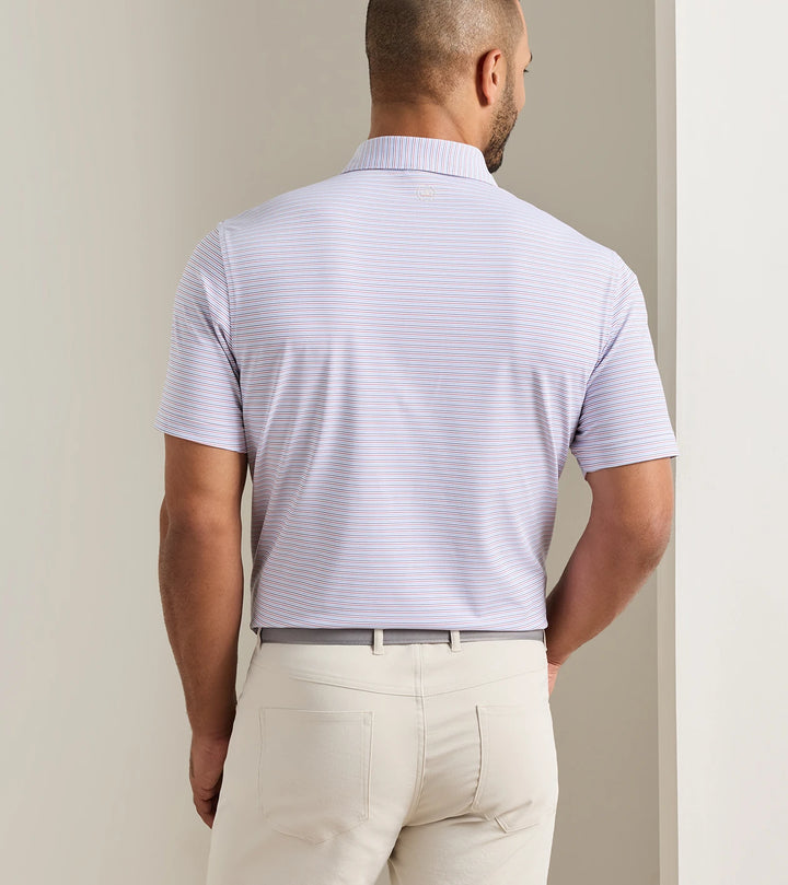 Pierce Performance Jersey Polo - Sean Self Collar - White