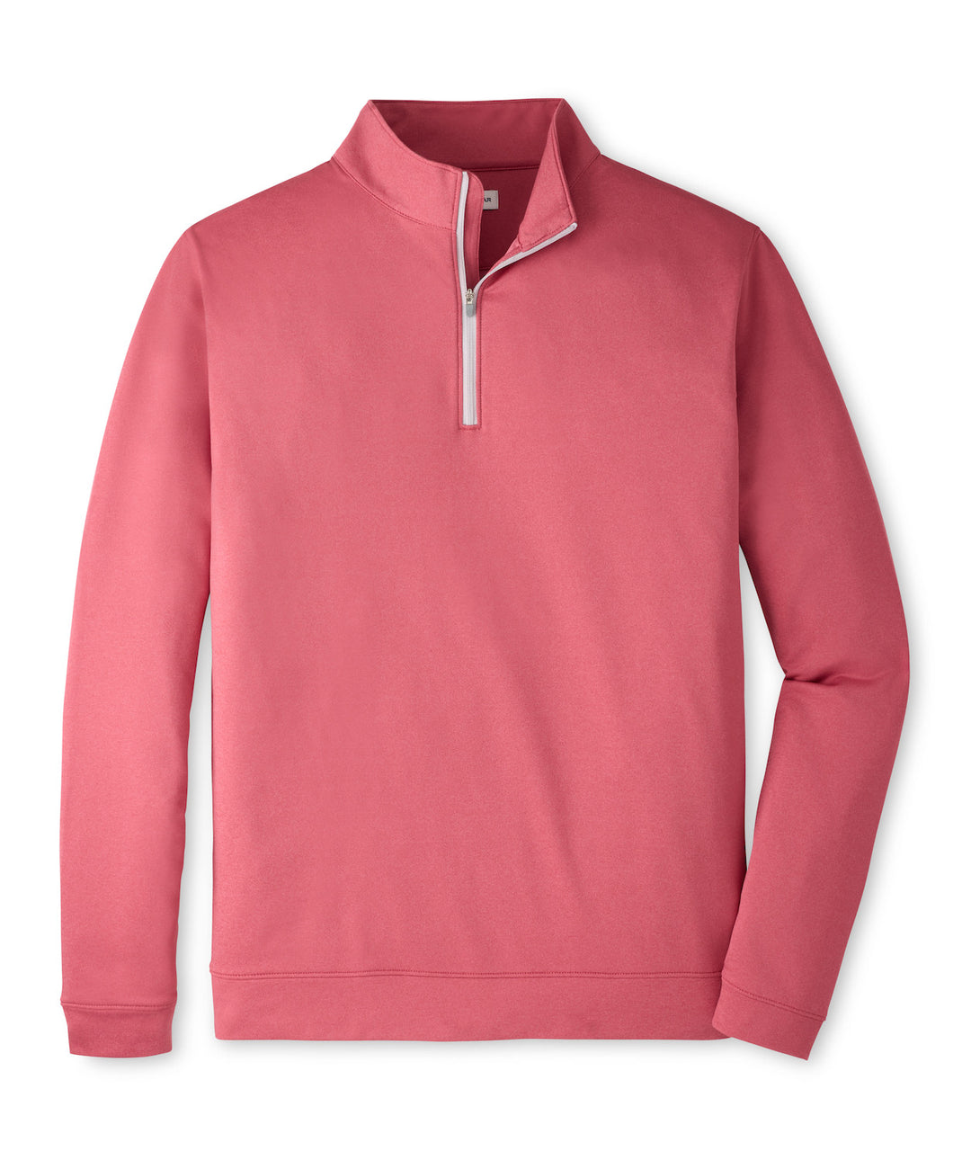Perth Melange Performance Quarter-Zip - Red Coral