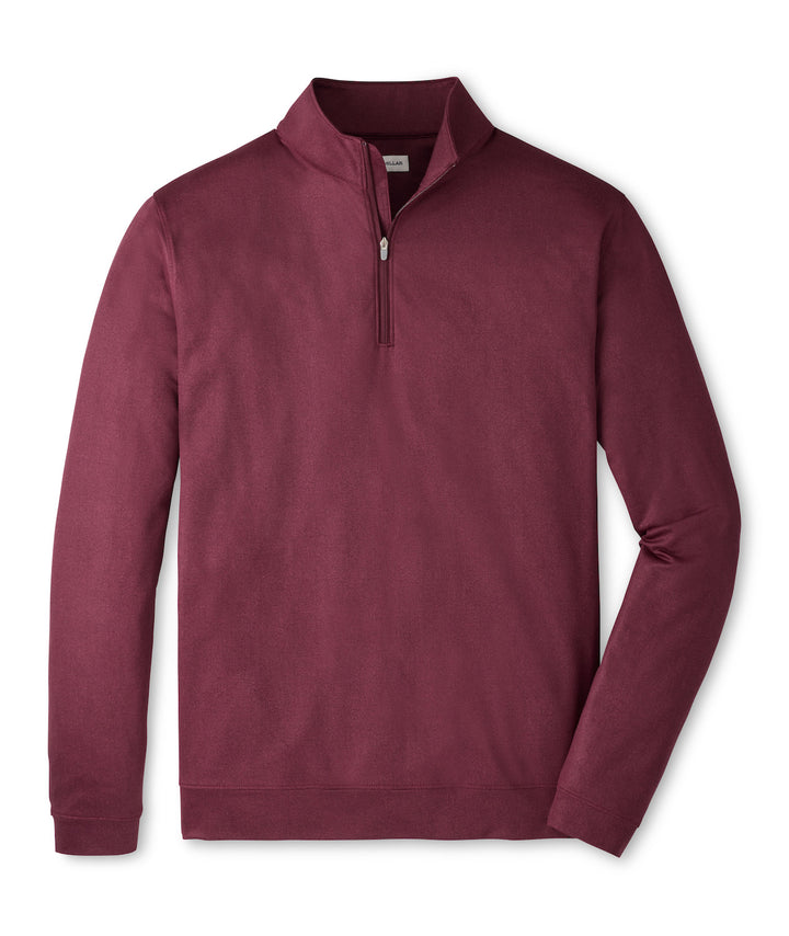 Perth Herringbone Performance Quarter-Zip - Bordeaux