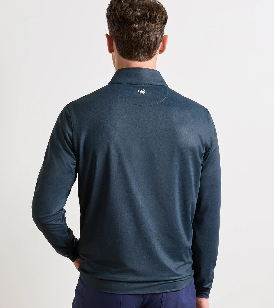 Perth Herringbone Performance Quarter-Zip - Pine Brook
