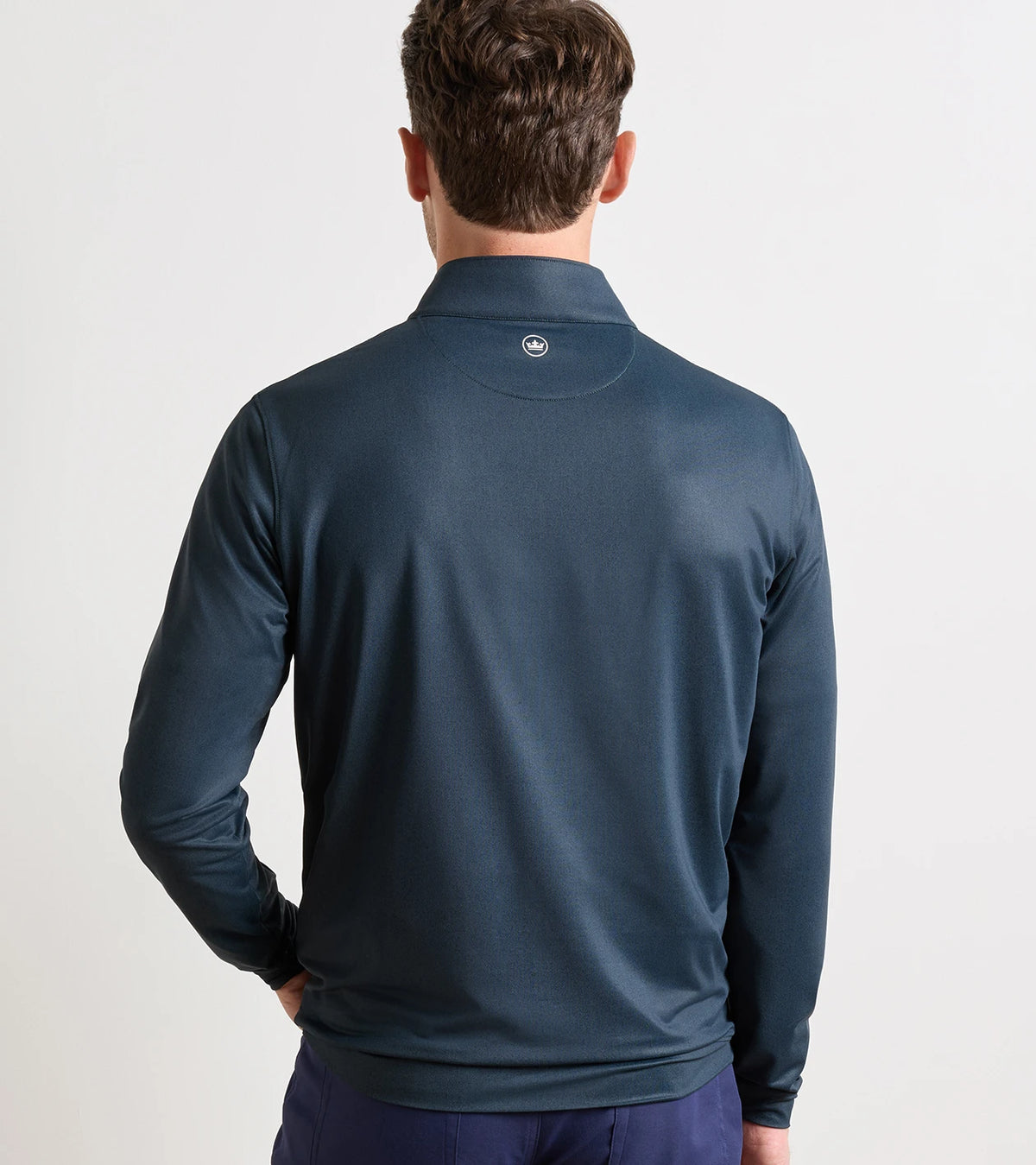 Perth Herringbone Performance Quarter-Zip - Pine Brook