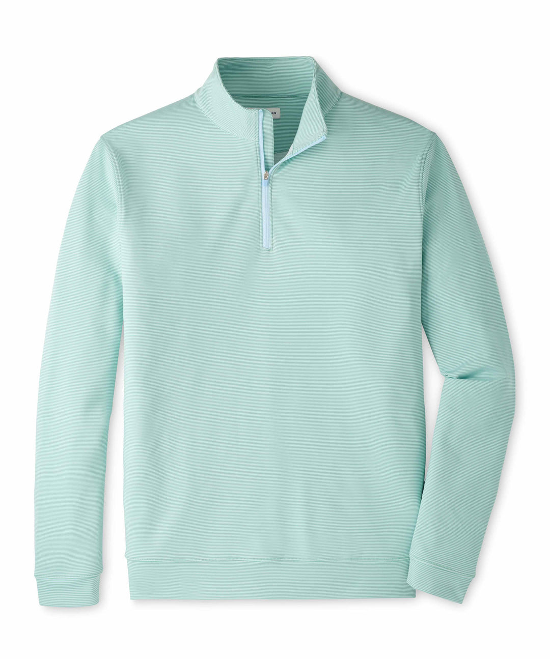 Perth Sugar Stripe Performance Quarter-Zip - Fresh Mint