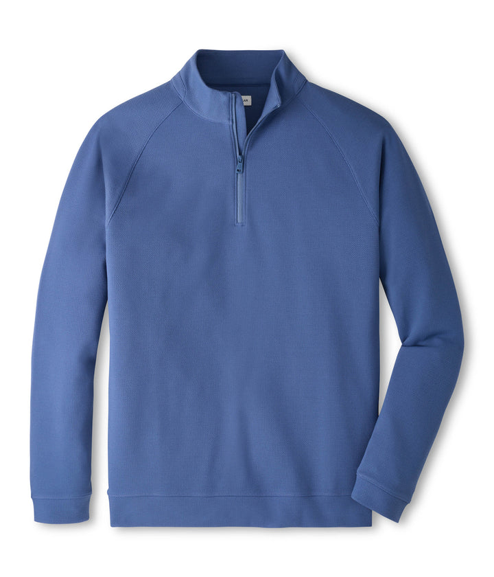 Cradle Piqué Performance Quarter-Zip - Bali Blue