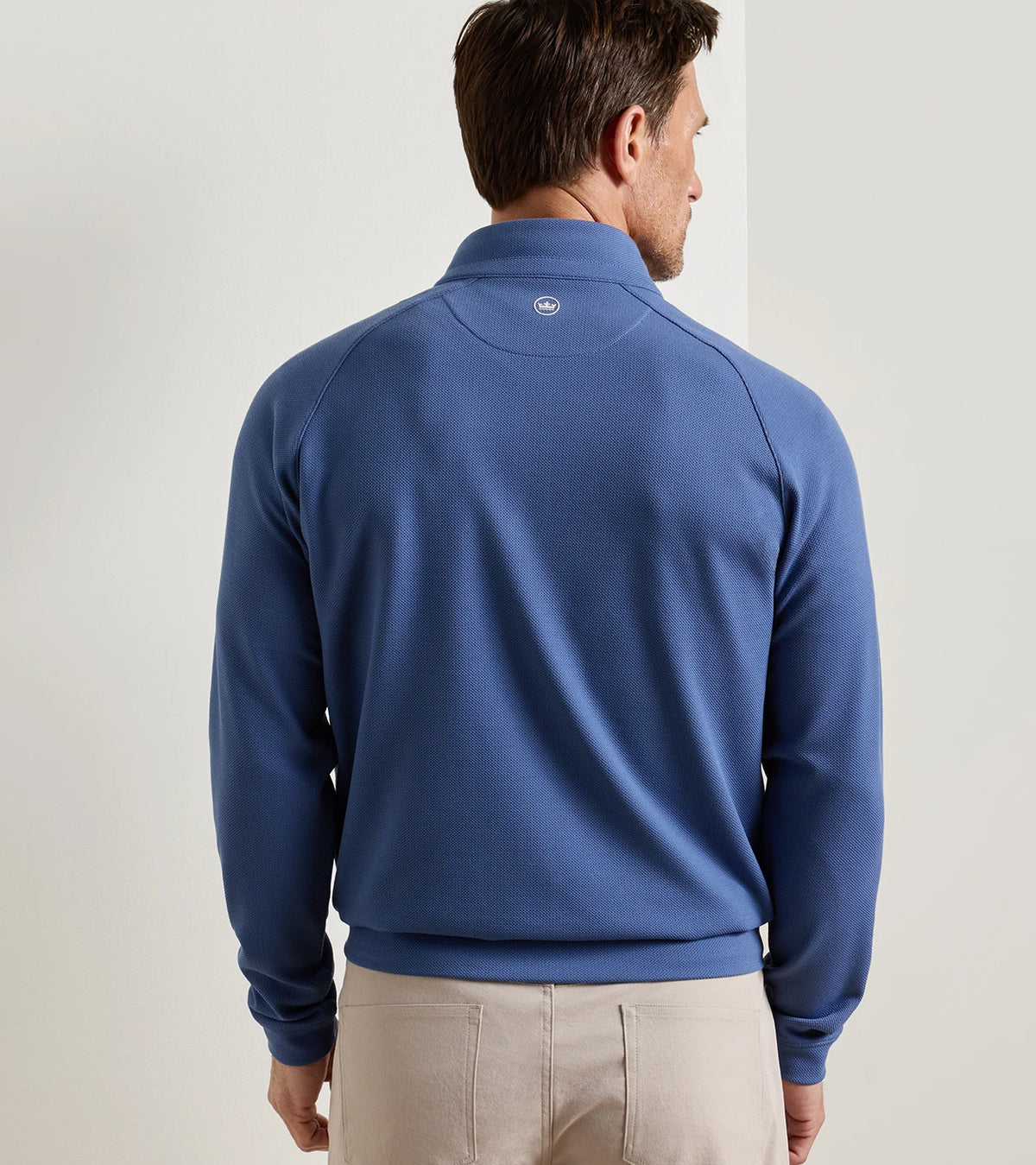 Cradle Piqué Performance Quarter-Zip - Bali Blue