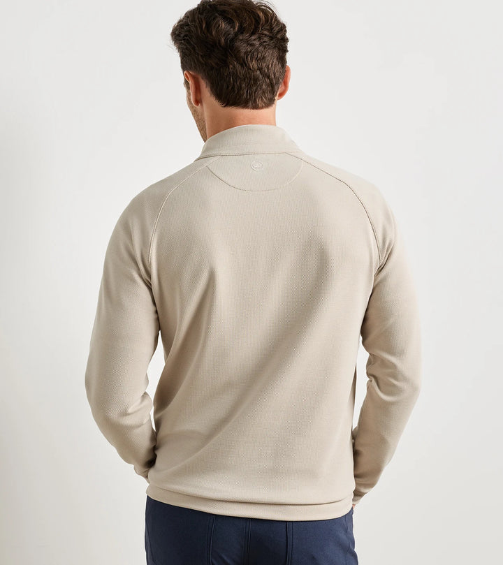 Cradle Piqué Performance Quarter-Zip - Khaki