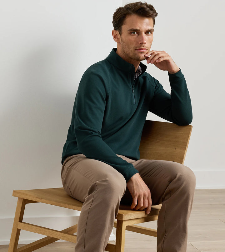 Cradle Piqué Performance Quarter-Zip - Pine Brook