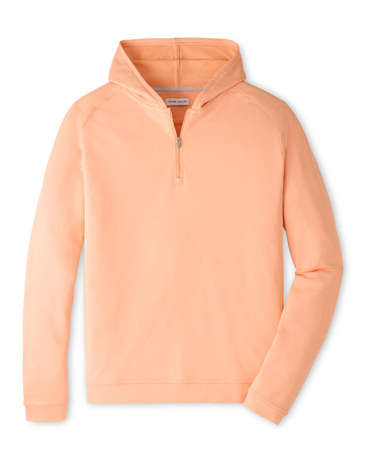 Pine Quarter-Zip Performance Hoodie - Papaya
