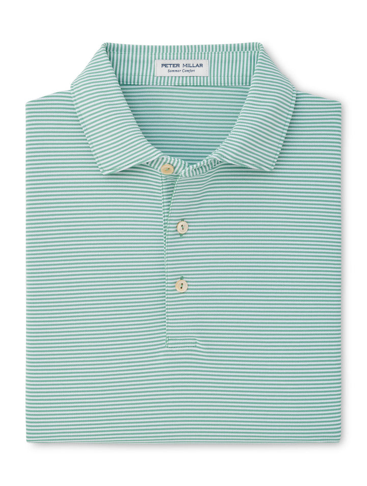 Candor Performance Mesh Polo - Sean Self Collar - Fresh Mint