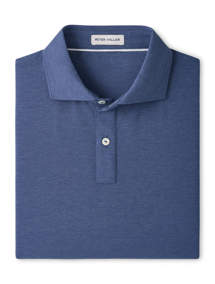 E.T.C. Performance Jersey Polo - Edwin Spread Collar - Bali Blue