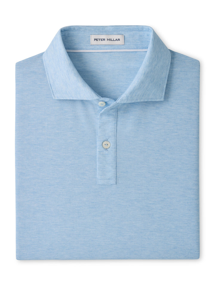 E.T.C. Performance Jersey Polo - Edwin Spread Collar - Cottage Blue