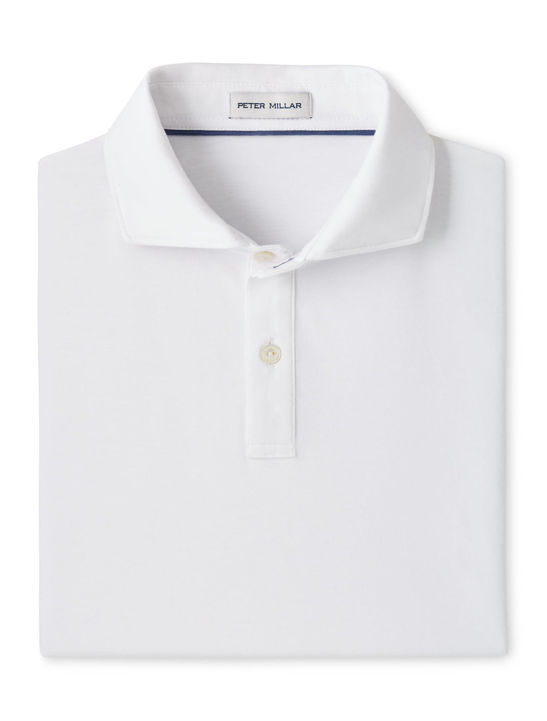 E.T.C. Performance Jersey Polo - Edwin Spread Collar - White