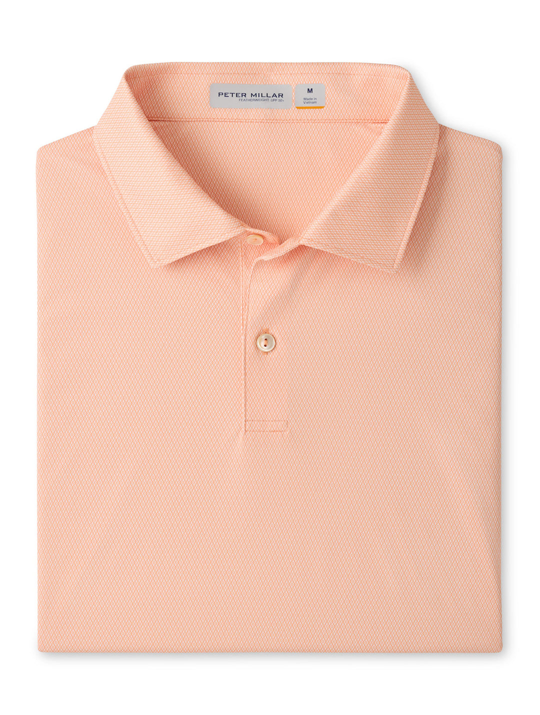 Featherweight Monroe Performance Polo - Sean Self Collar - Papaya