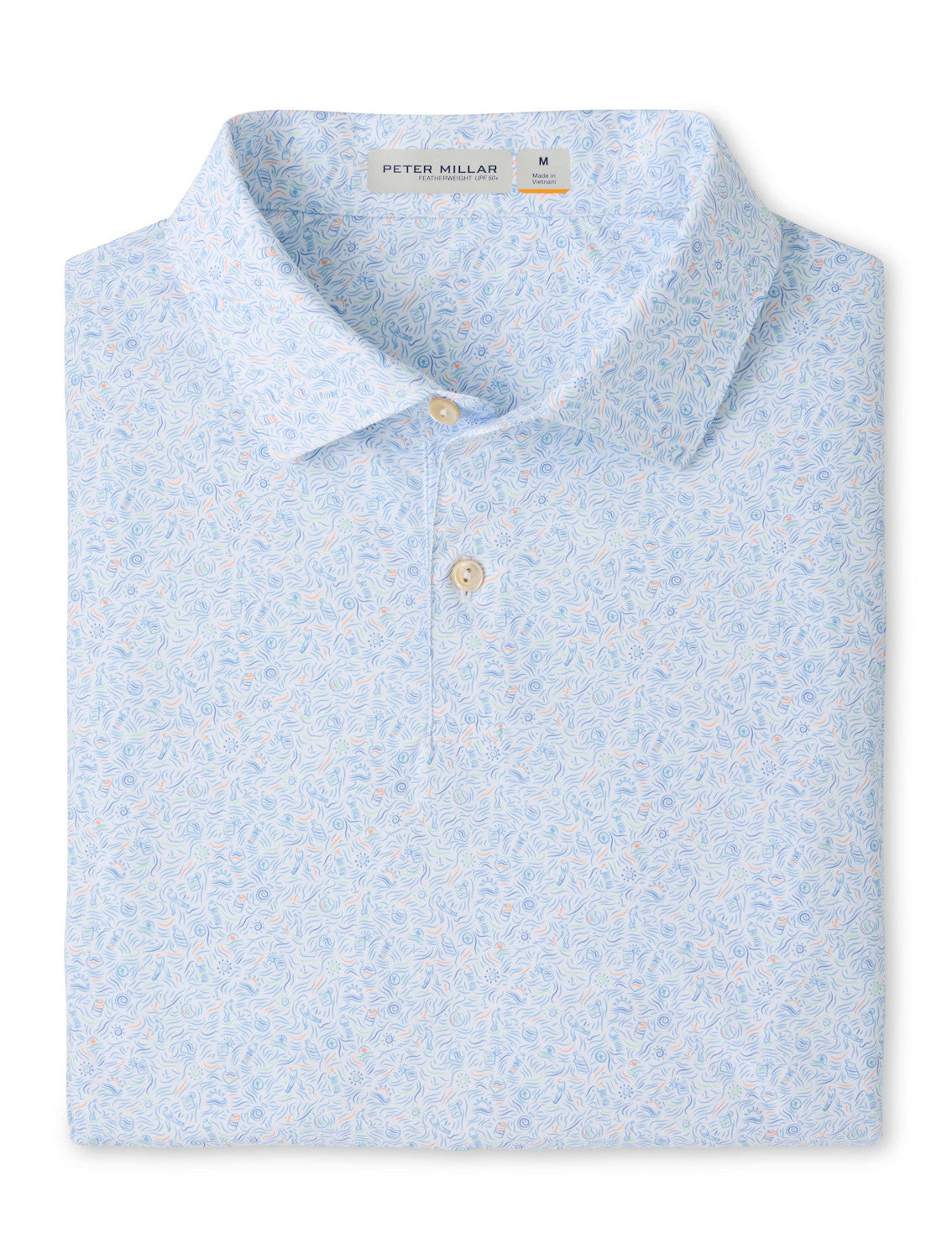 Featherweight Water Hazard Performance Polo - Sean Self Collar - White