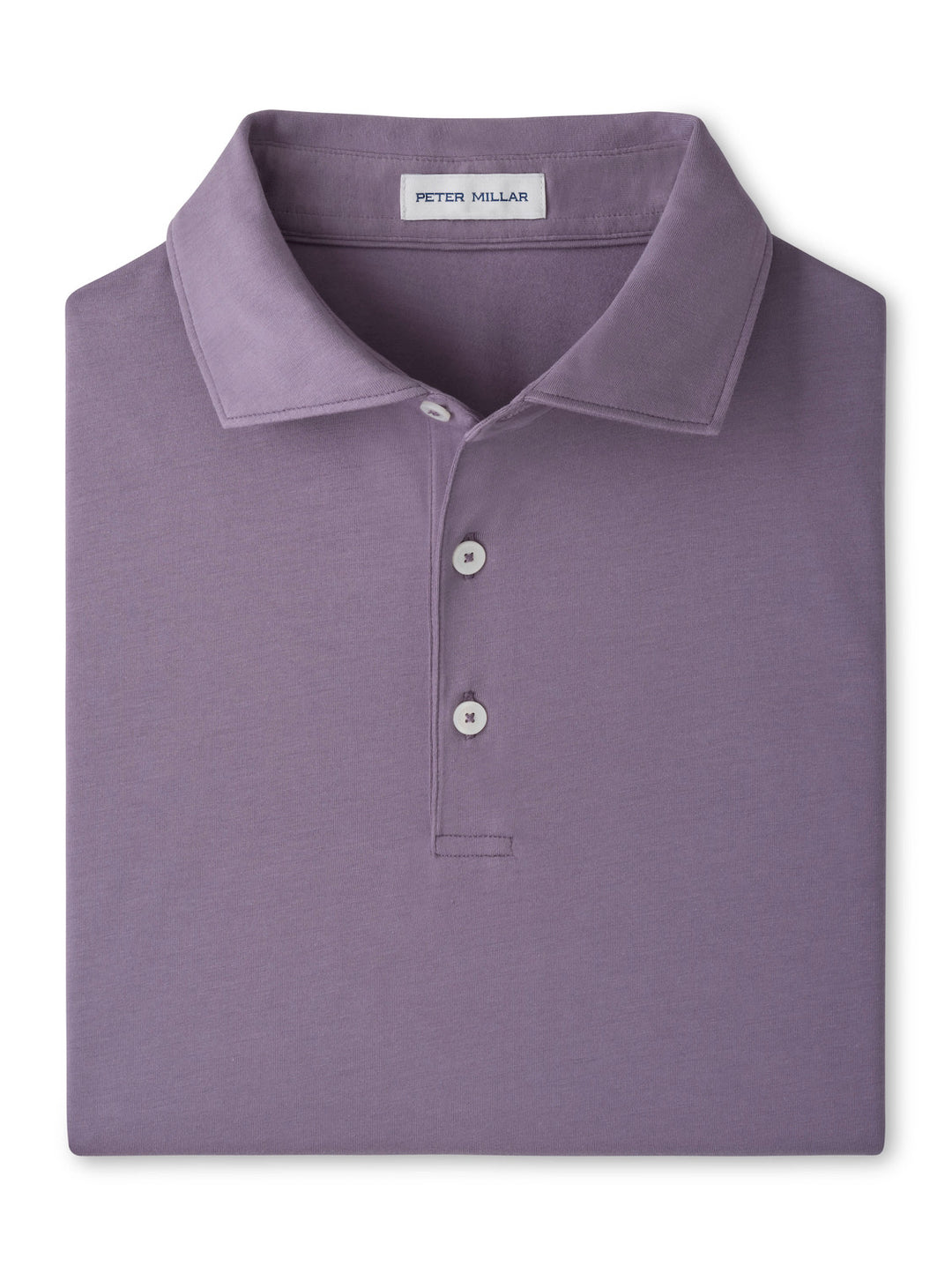 Crown Flex Cotton Short-Sleeve Polo - Purple Fig