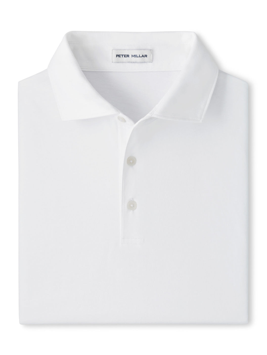 Crown Flex Cotton Short-Sleeve Polo - White