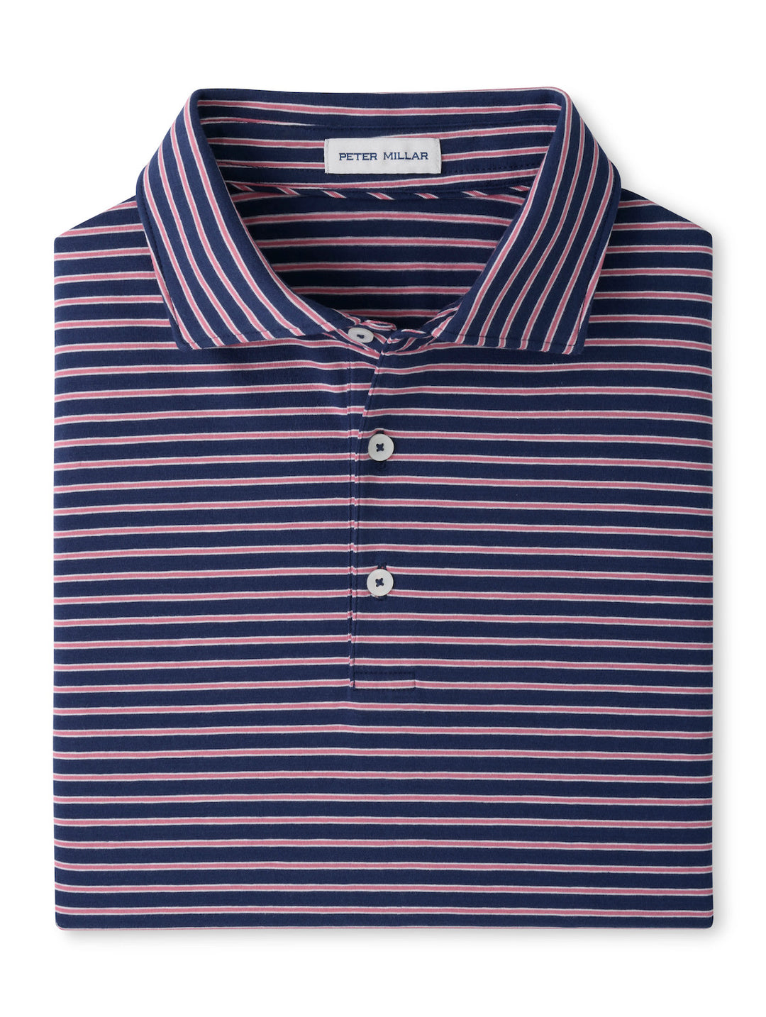 Tripp Crown Flex Cotton Short-Sleeve Polo - Atlantic Navy