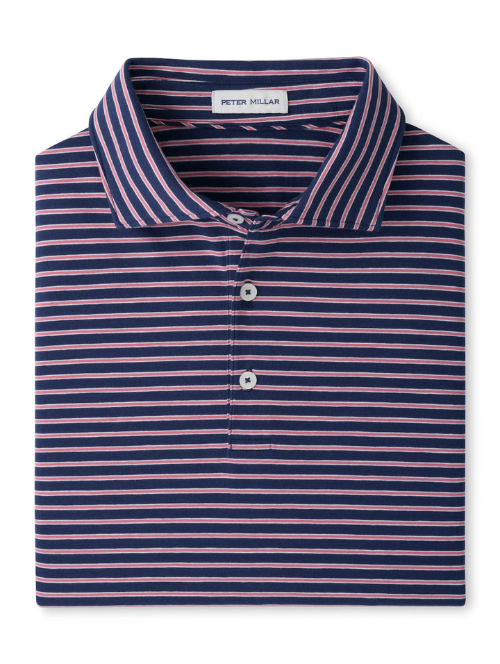 Tripp Crown Flex Cotton Short-Sleeve Polo - Atlantic Navy
