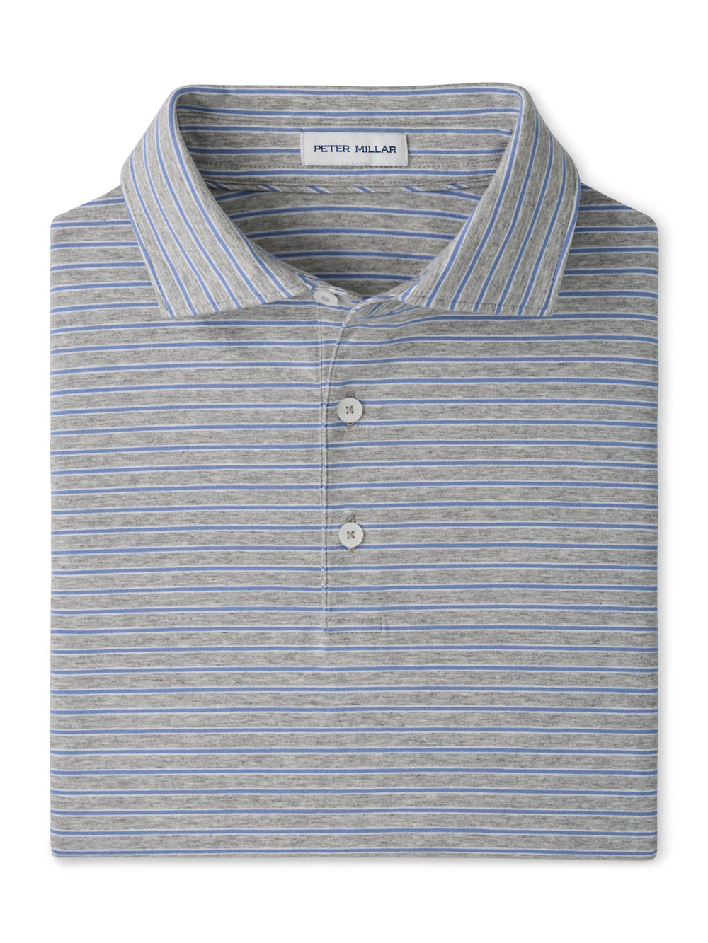 Tripp Crown Flex Cotton Short-Sleeve Polo - Grey Heather