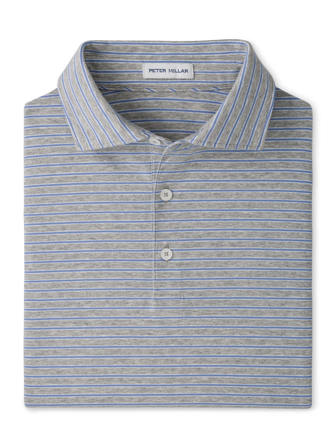 Tripp Crown Flex Cotton Short-Sleeve Polo - Grey Heather