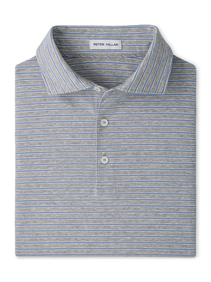 Tripp Crown Flex Cotton Short-Sleeve Polo - Grey Heather