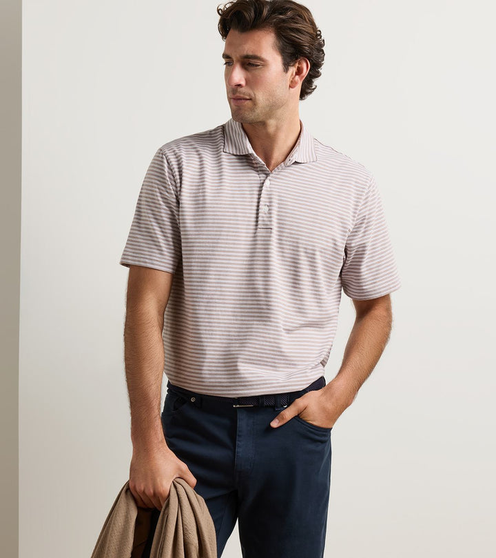 Turner Crown Flex Cotton Short-Sleeve Polo - Sawgrass