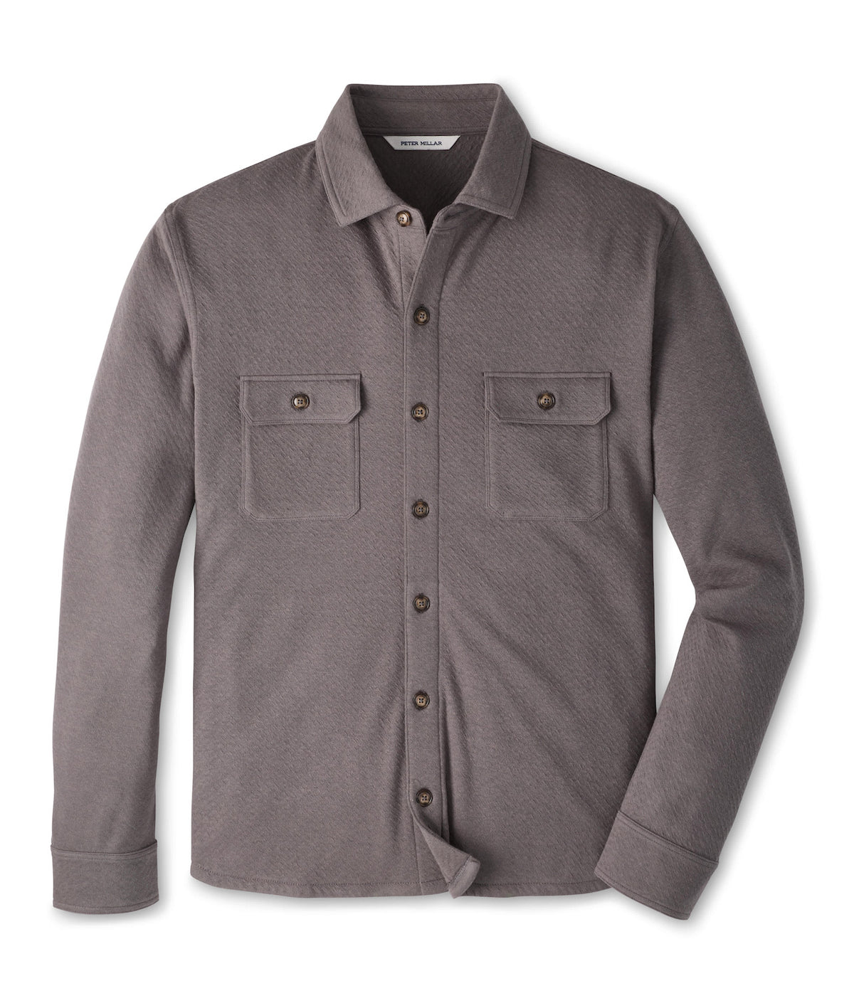Ridgeline Knit Shirt Jacket - Charcoal