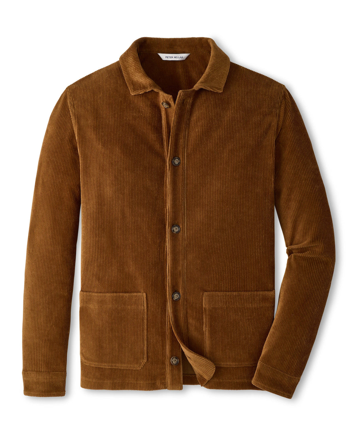 Corduroy Knit Chore Coat - Dark Amber