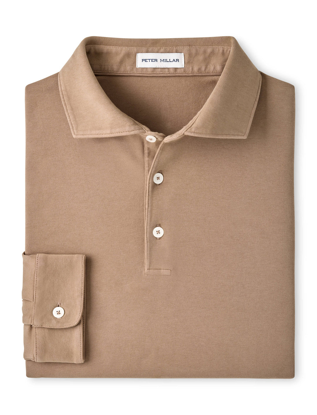 Crown Flex Cotton Long Sleeve Polo - Sawgrass