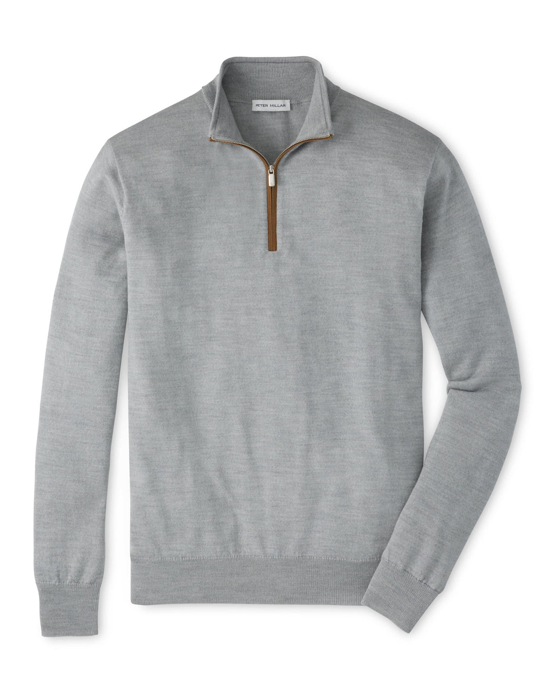 Autumn Crest Suede Trim Quarter-Zip - Battleship Grey