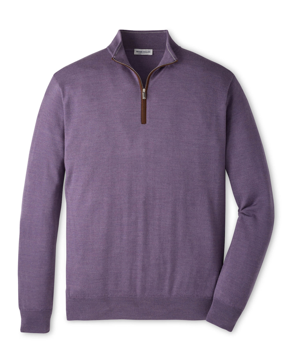 Autumn Crest Suede Trim Quarter-Zip - Purple Fig
