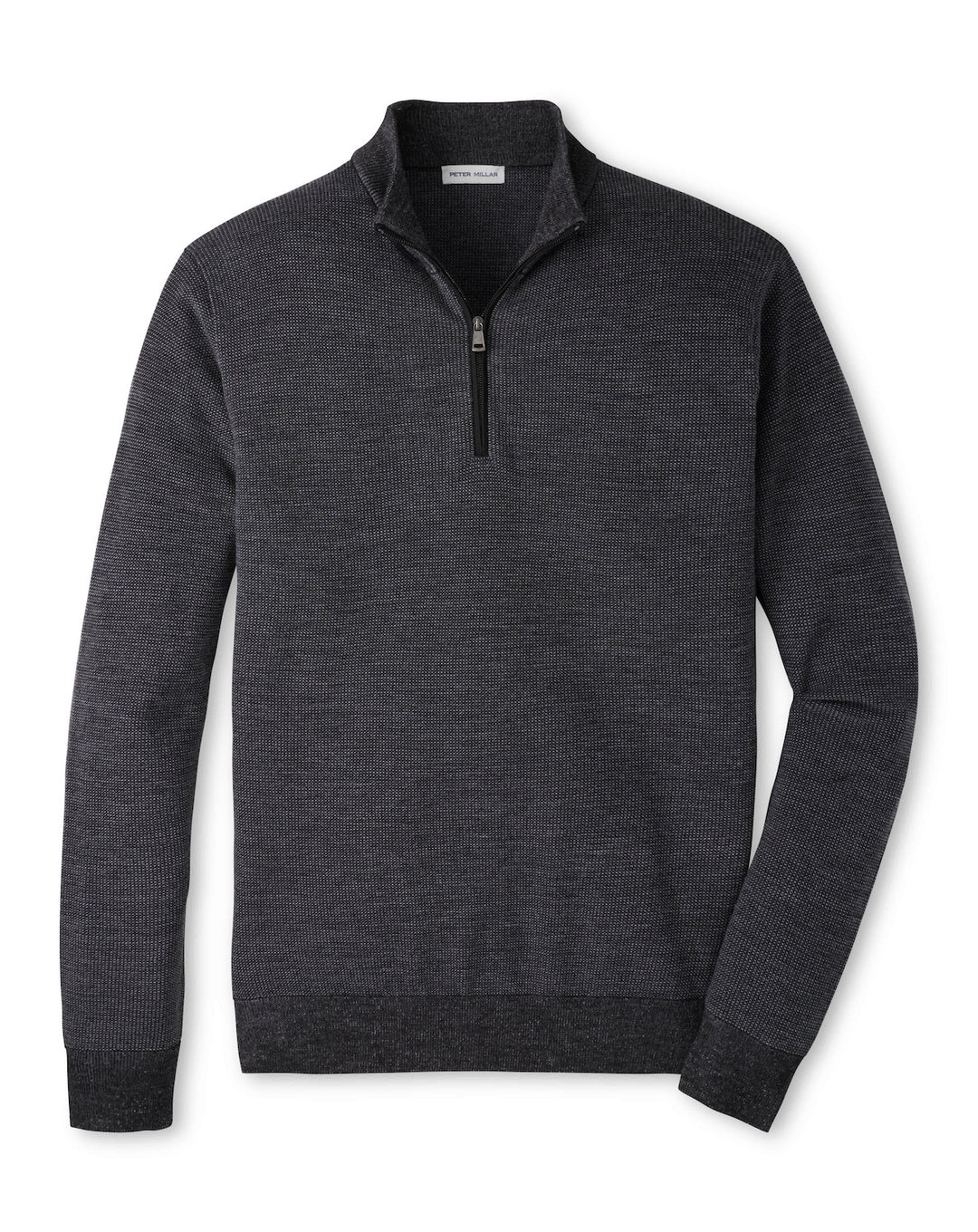 Blair Birdseye Quarter-Zip Sweater - Charcoal