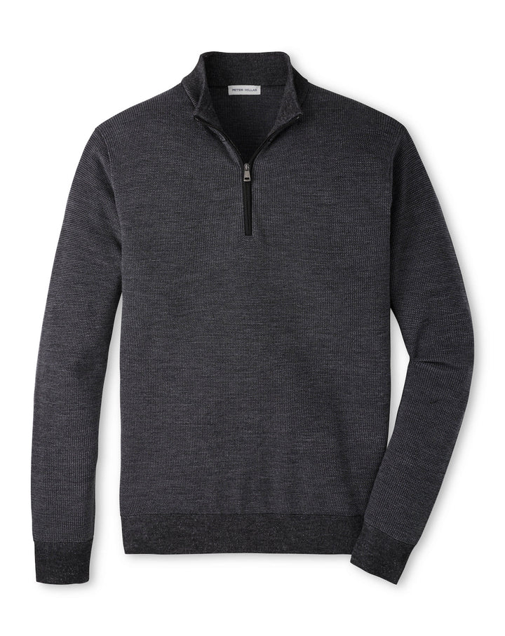 Blair Birdseye Quarter-Zip Sweater - Charcoal