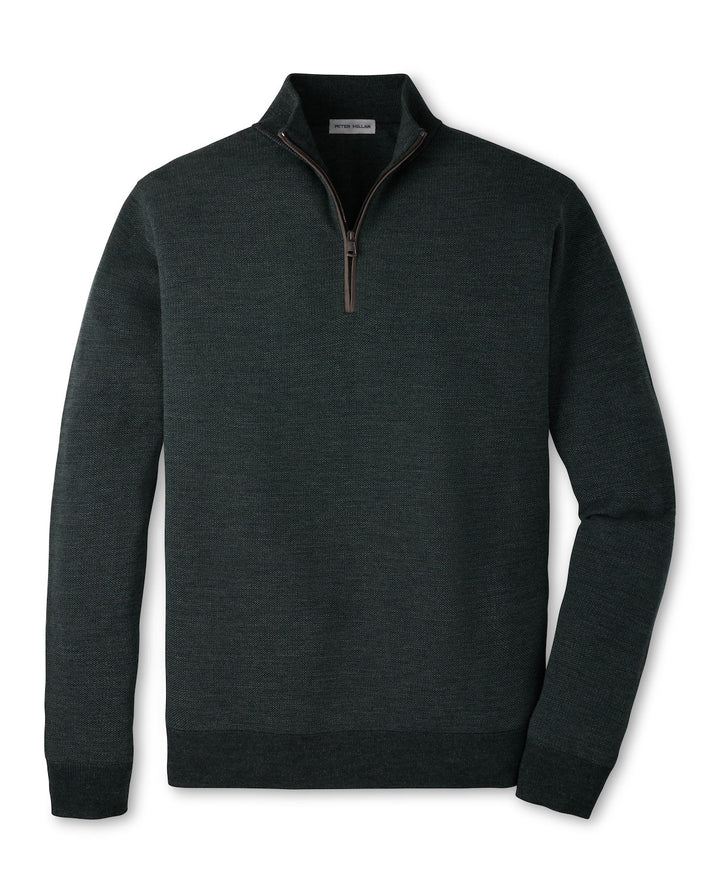 Blair Birdseye Quarter-Zip Sweater - Pine Brook
