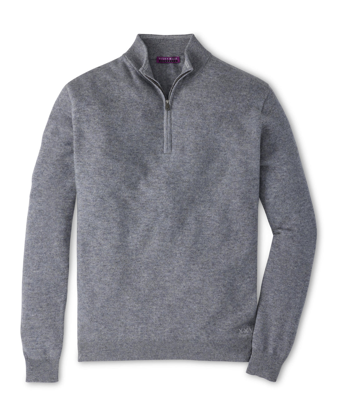 Crown Anniversary Cashmere Quarter Zip Sweater - Oslo Grey