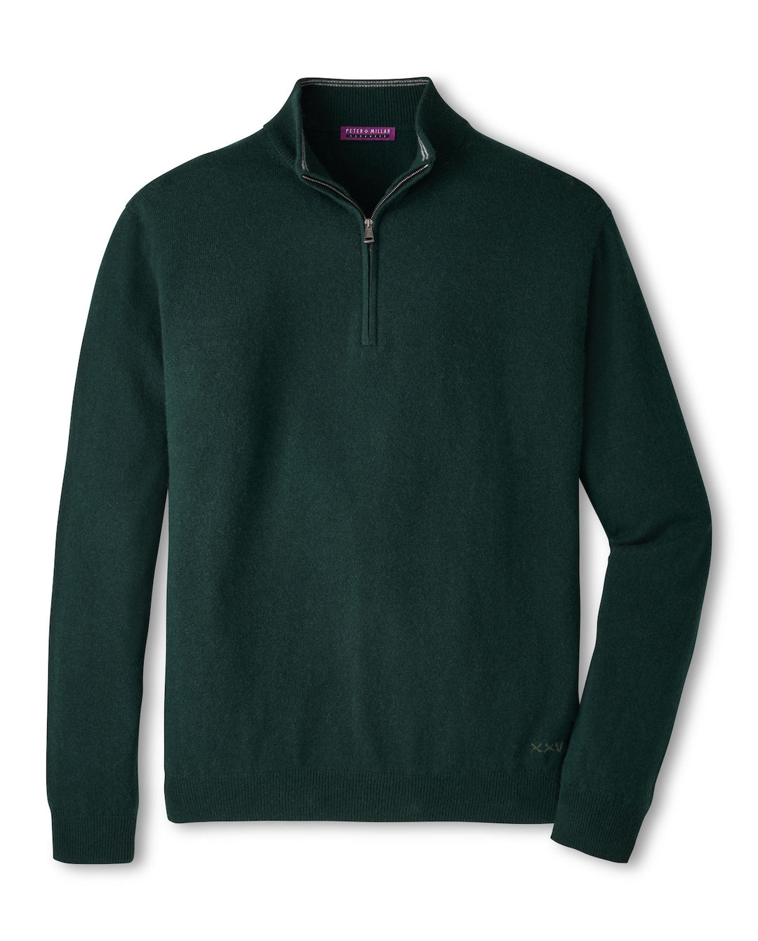 Crown Anniversary Cashmere Quarter Zip Sweater - Pine Brook
