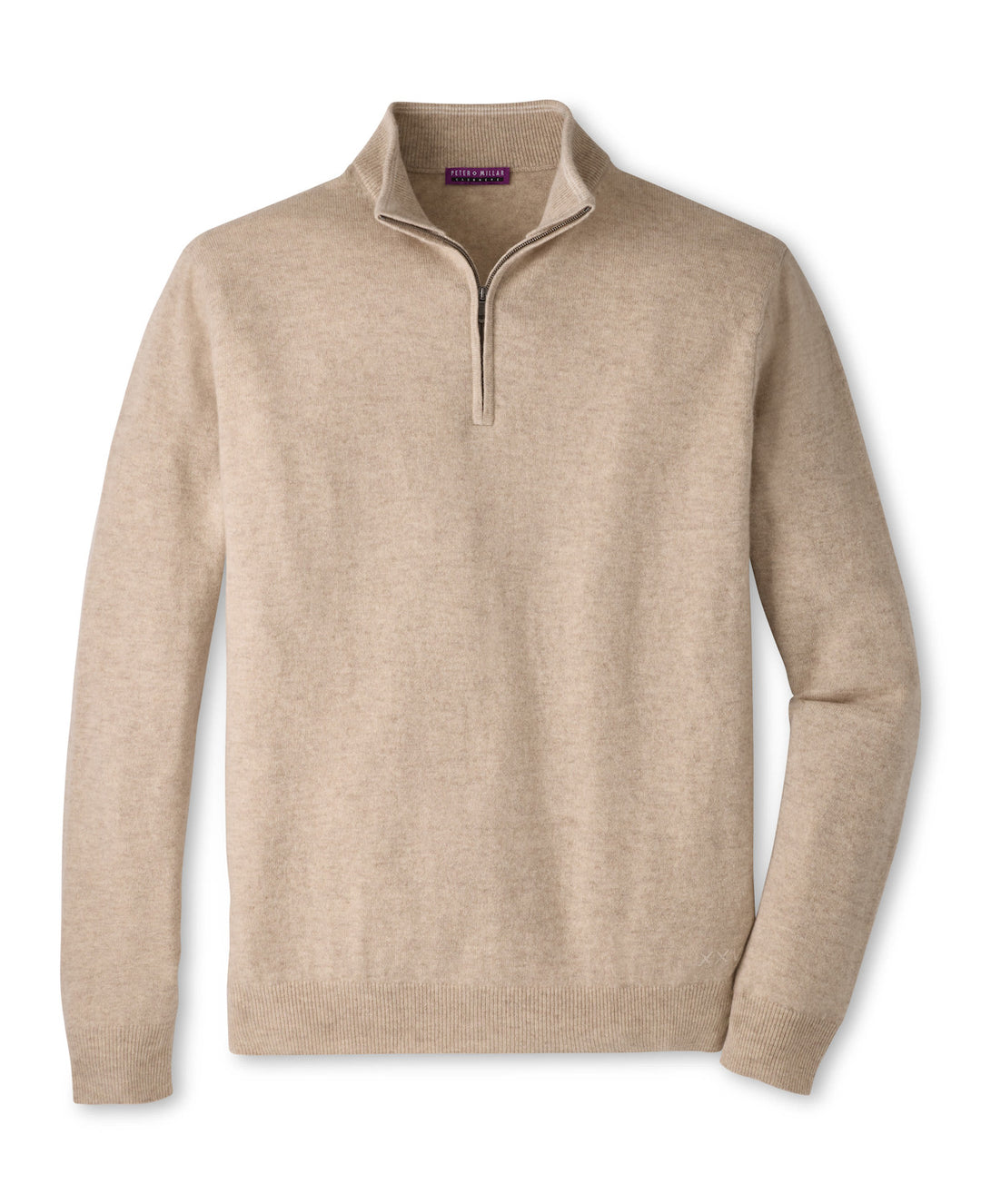 Crown Anniversary Cashmere Quarter Zip Sweater - Tumbleweed