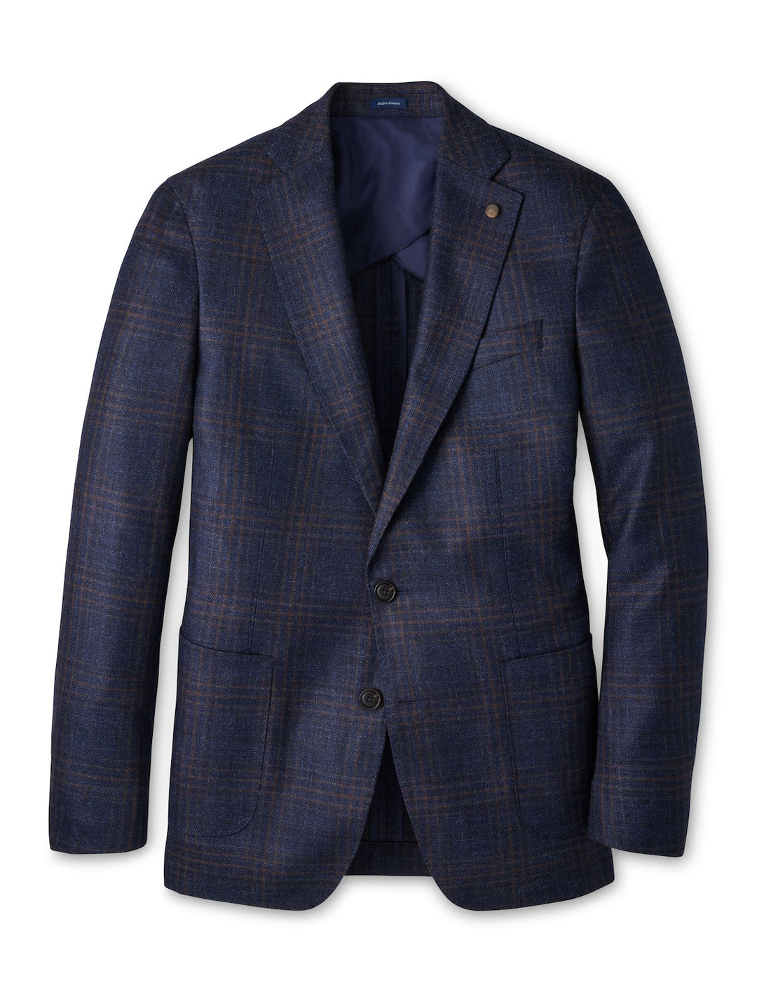 Collins Plaid Soft Jacket - Navy