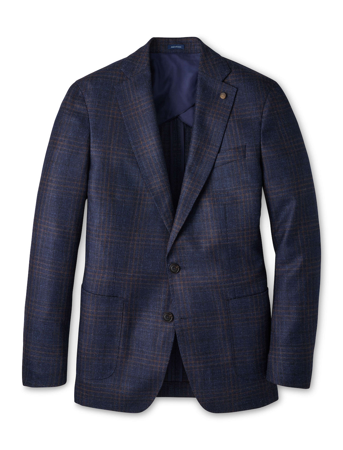 Collins Plaid Soft Jacket - Navy